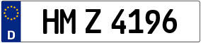 Trailer License Plate